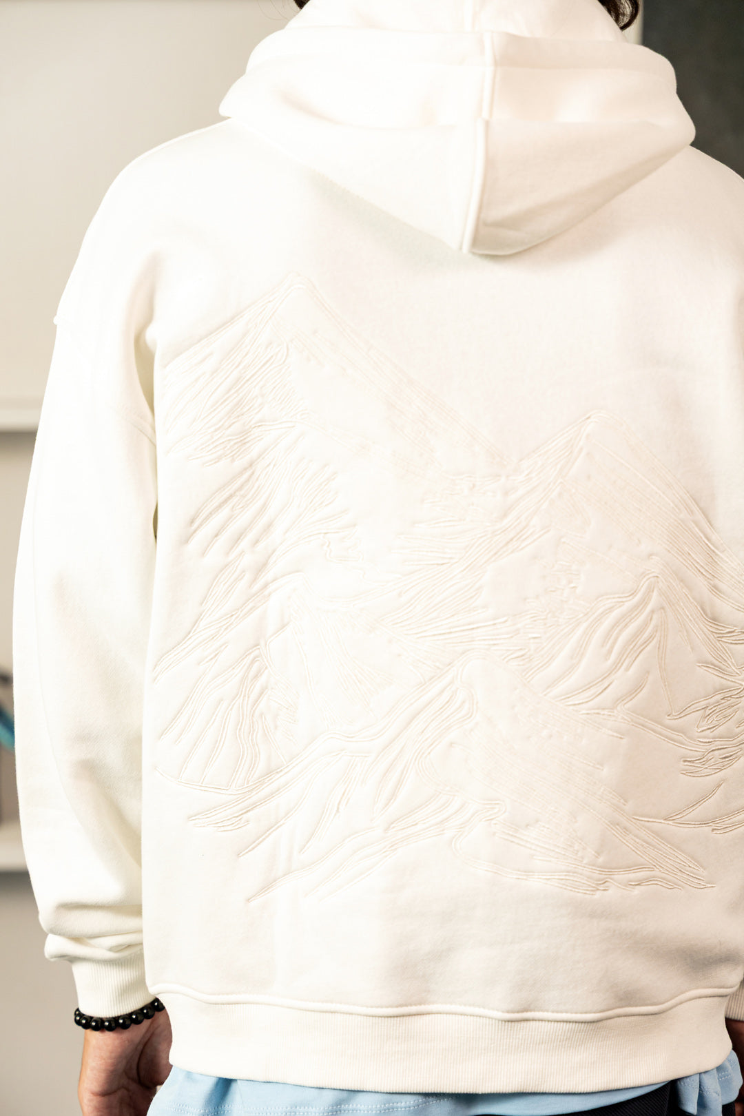 Image of Wild Glacier Embroidered Fleece Hoodie