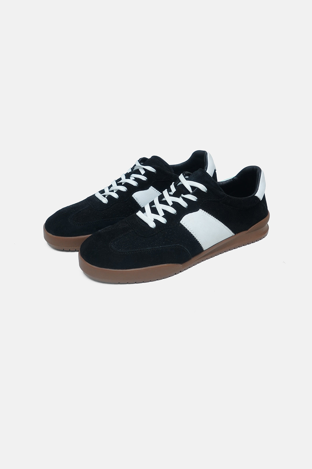 Image of Frat Suede Logo Leather Trainers