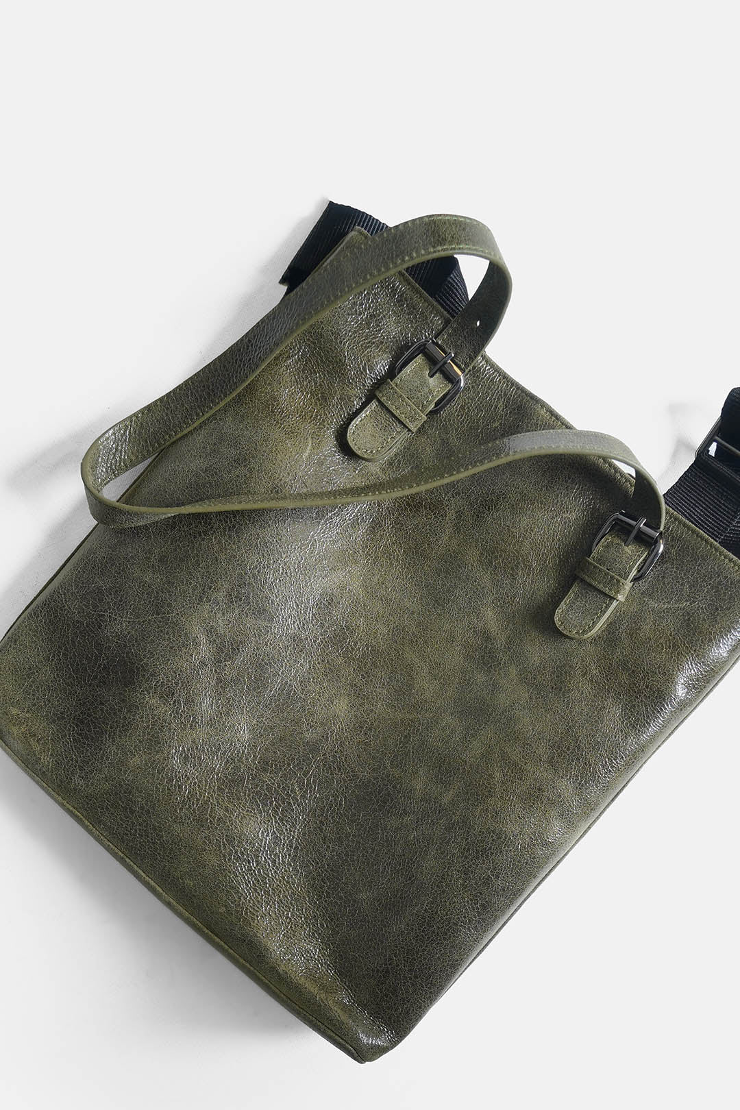 Image of Double Handle Leather Tote