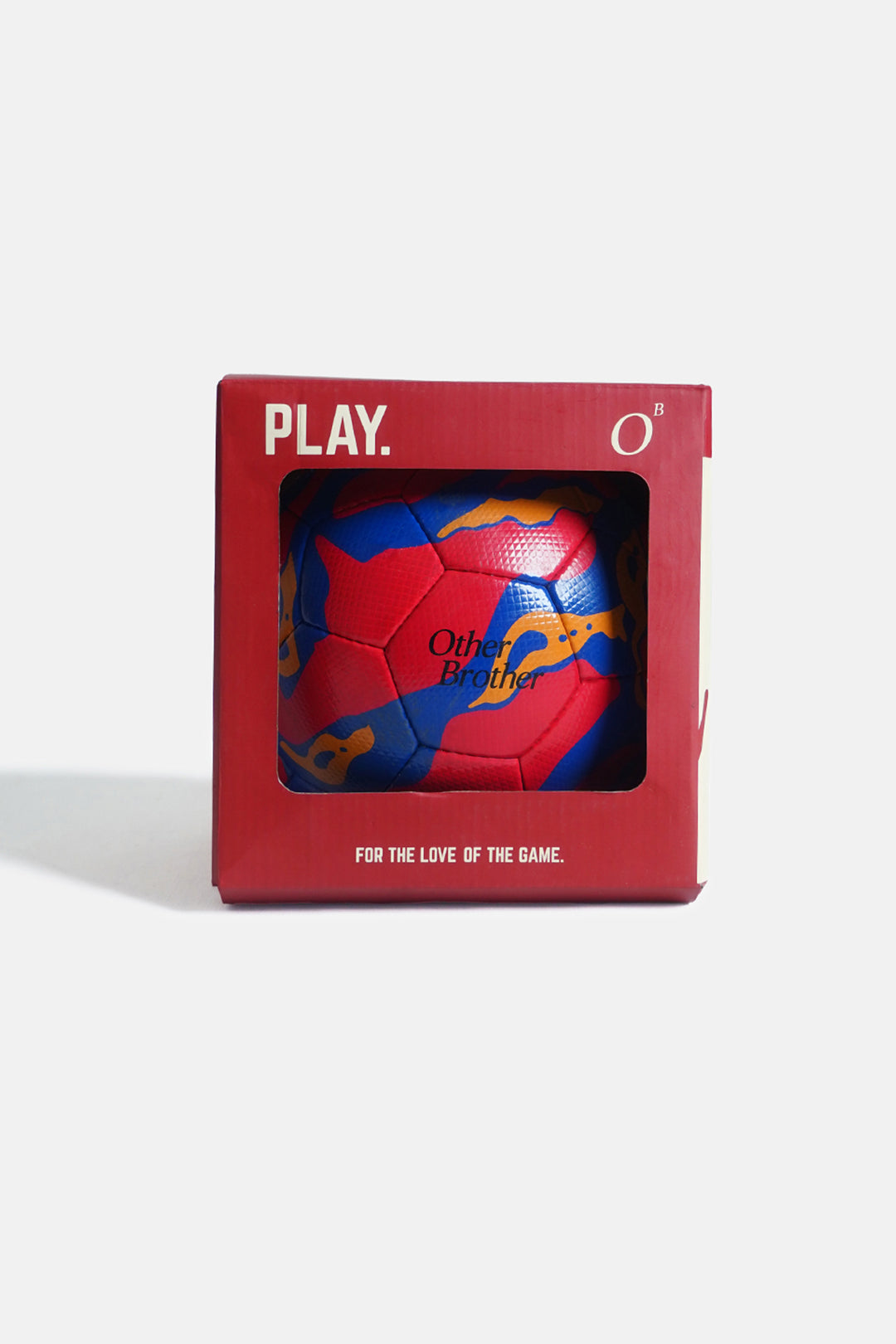 Image of Red Lava Handstitched Football