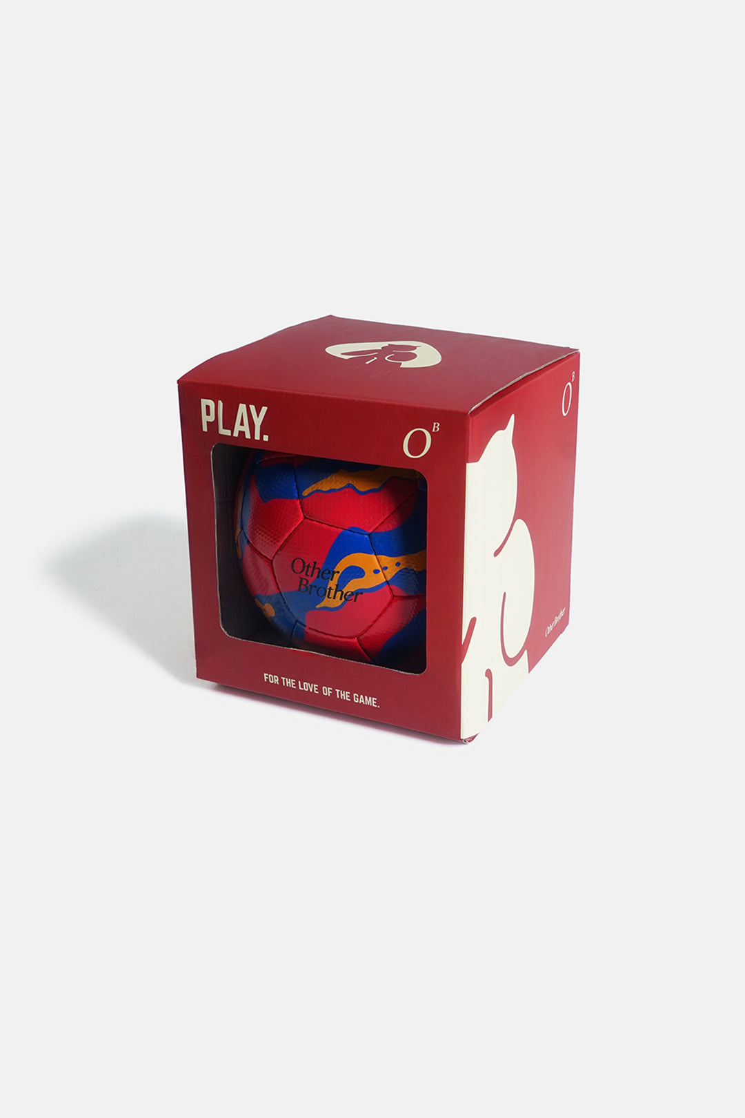 Red Lava Handstitched Football