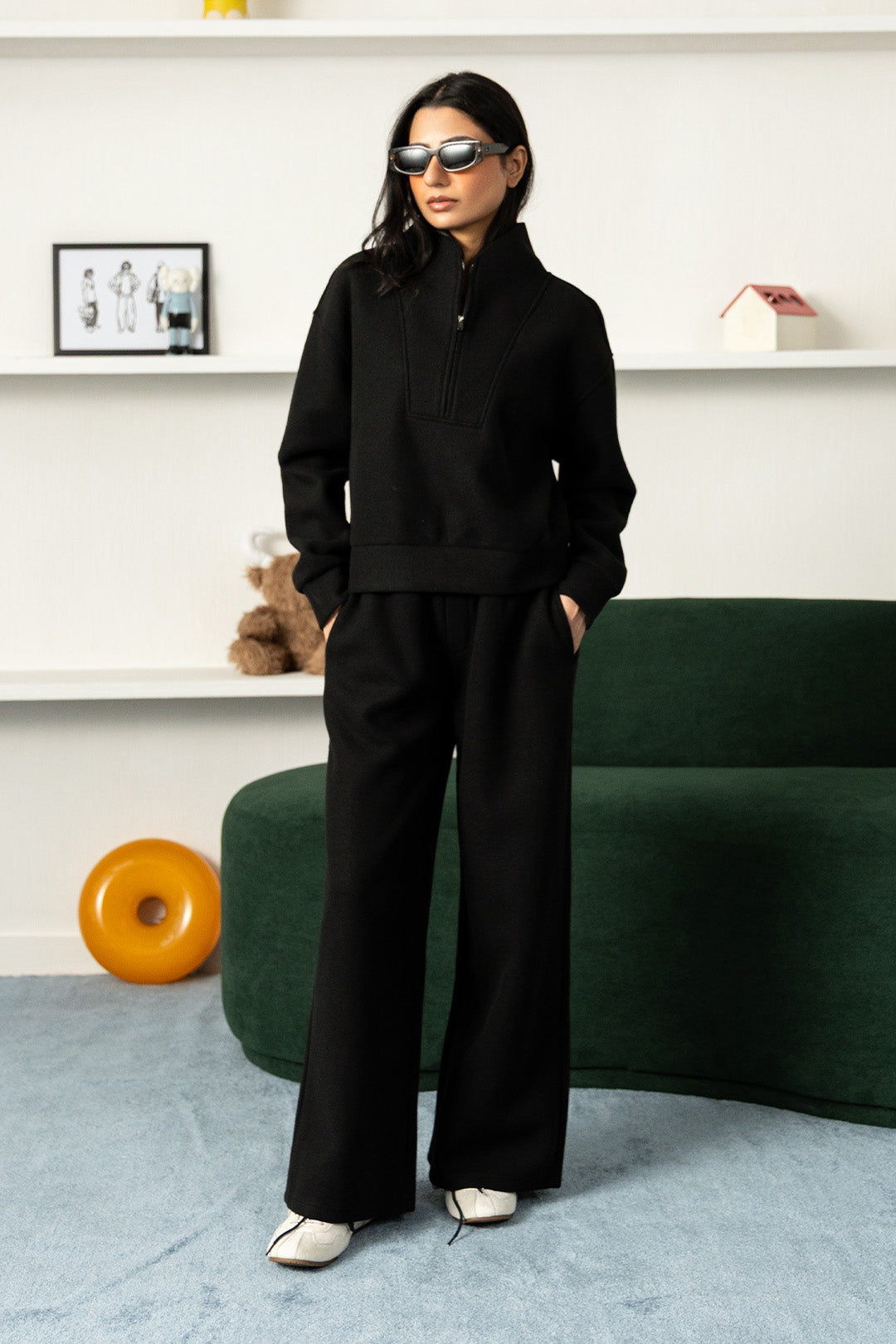Halfterm Wooly Wide Pants