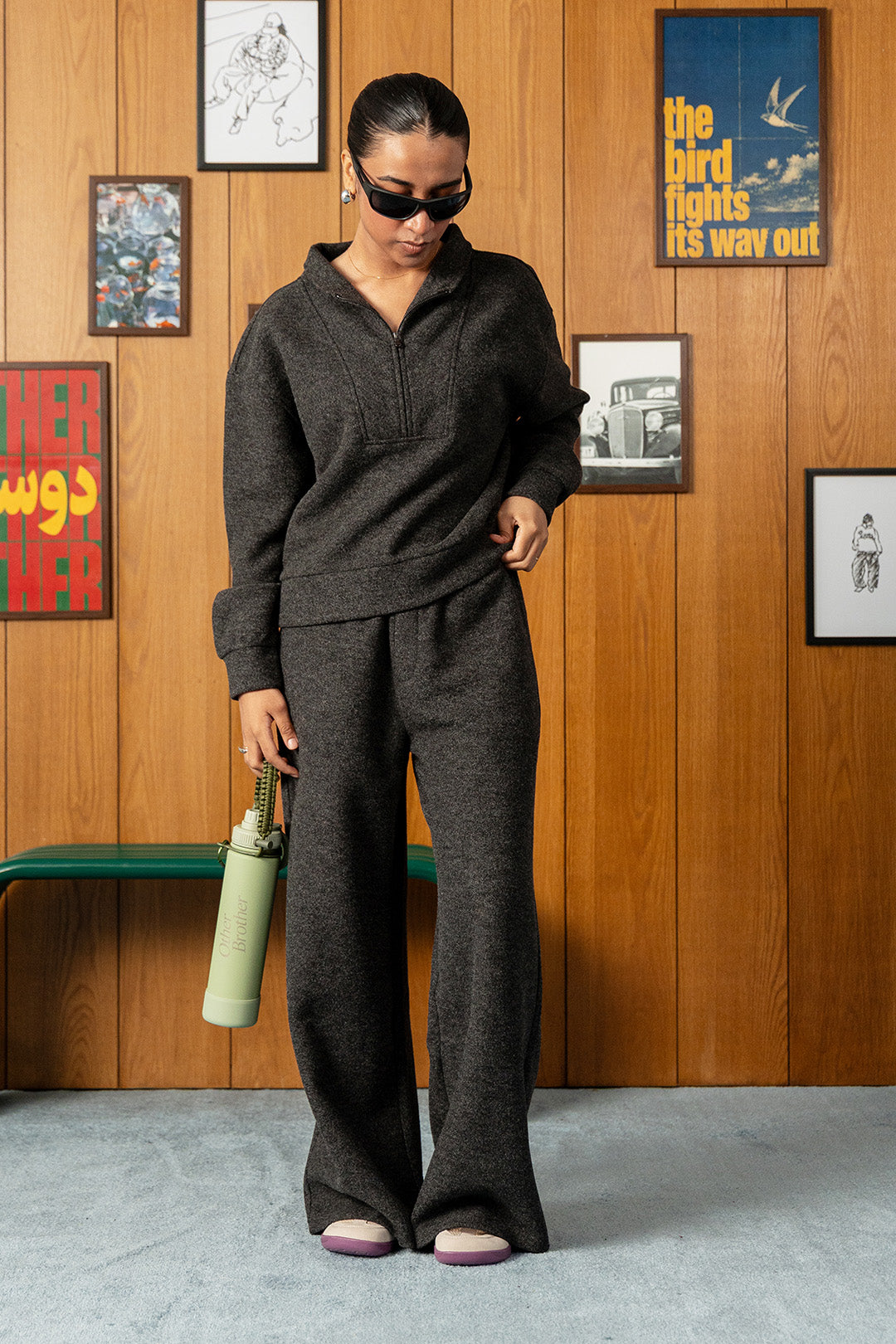 Halfterm Wooly Wide Pants