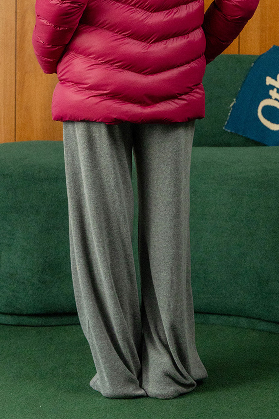 Image of Brushed Rib Baggy Pants