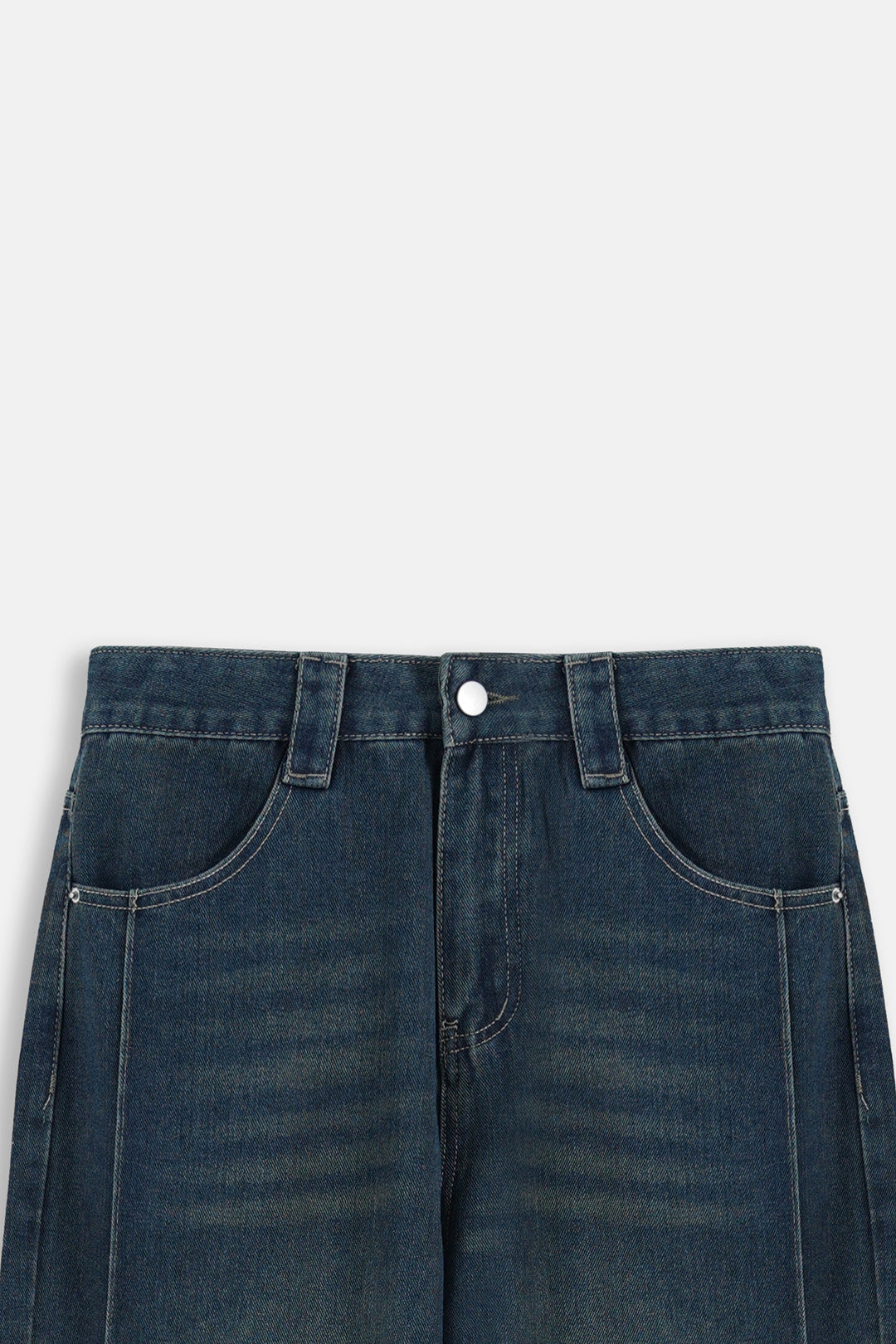 Image of Straight & Baggy Panel Jeans