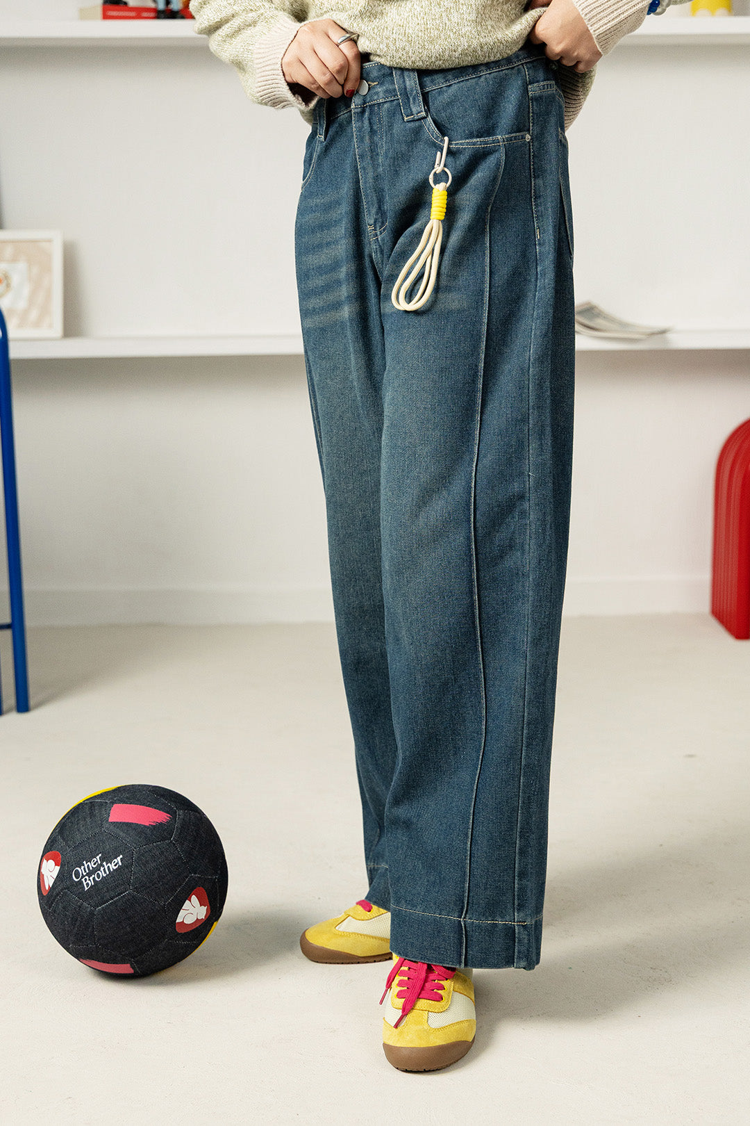 Straight & Baggy Panel Jeans