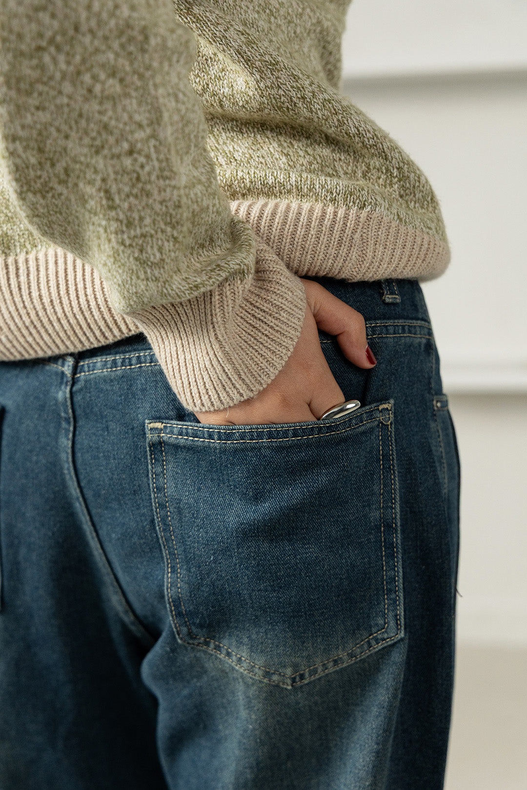 Straight & Baggy Panel Jeans