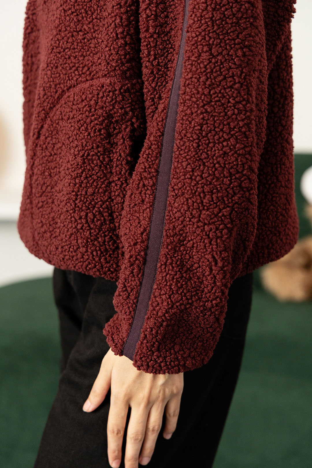 Yoga Girl Fluffy Mockneck