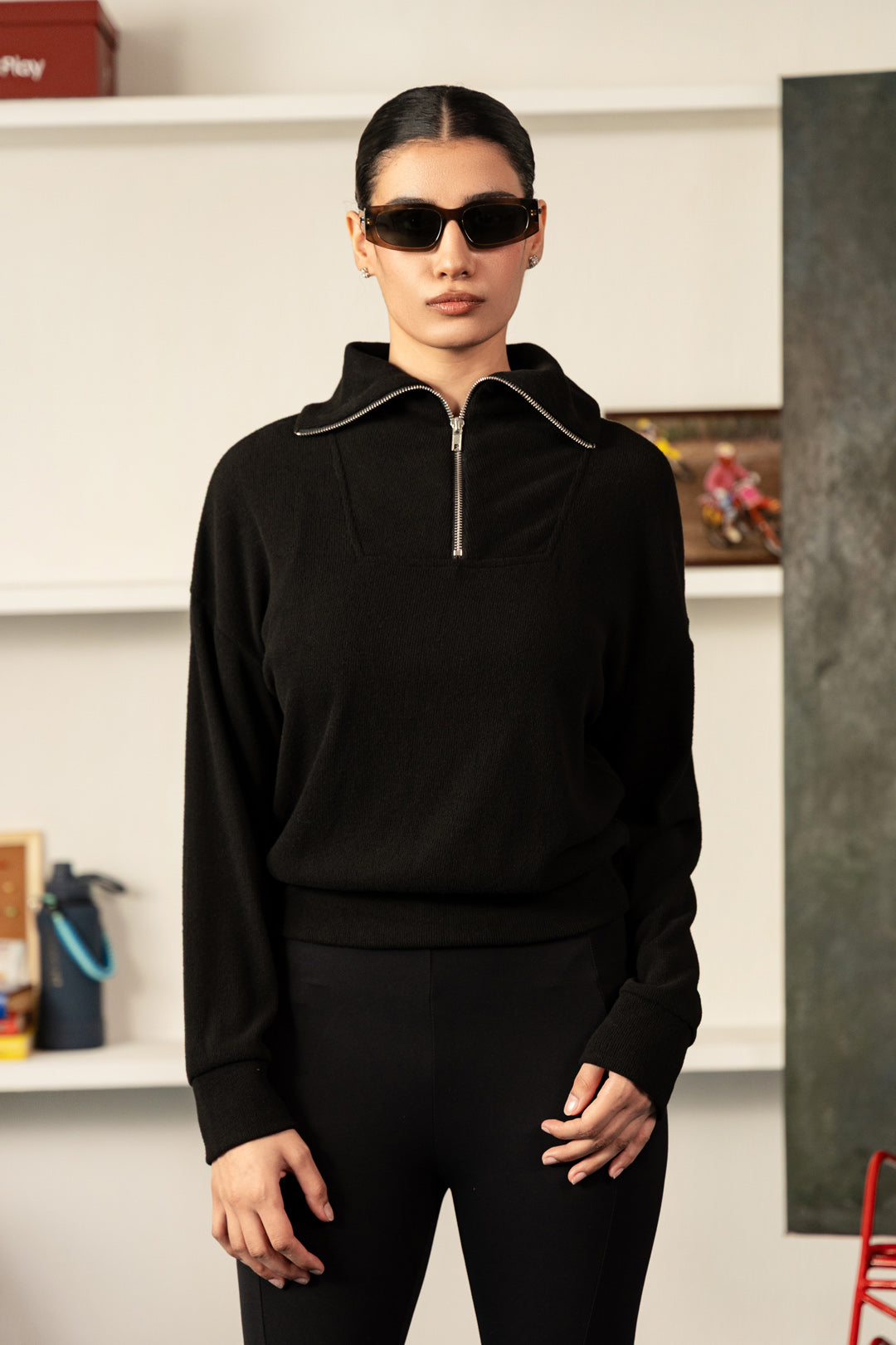 Brushed Rib Lounge Jumper