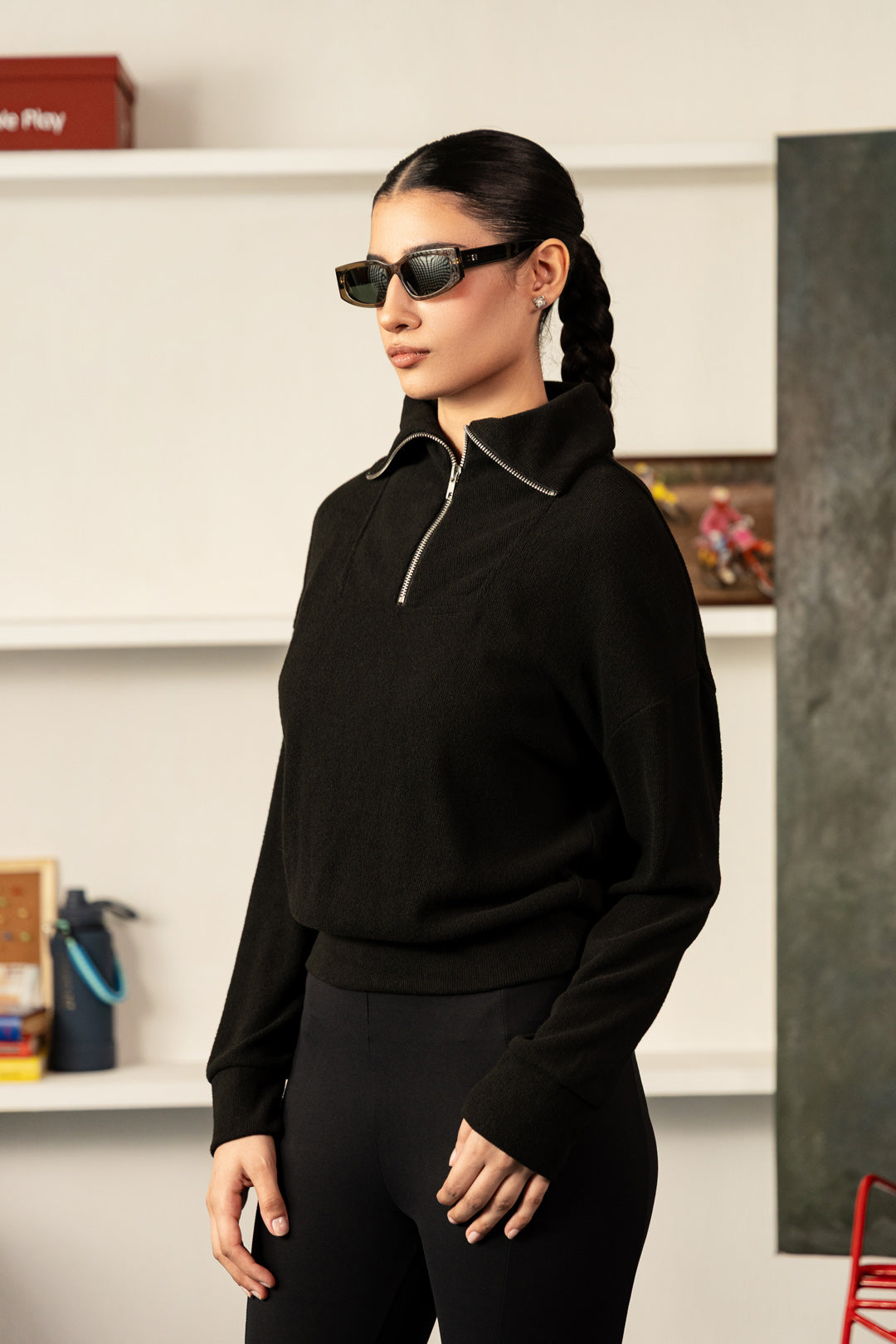 Brushed Rib Lounge Jumper