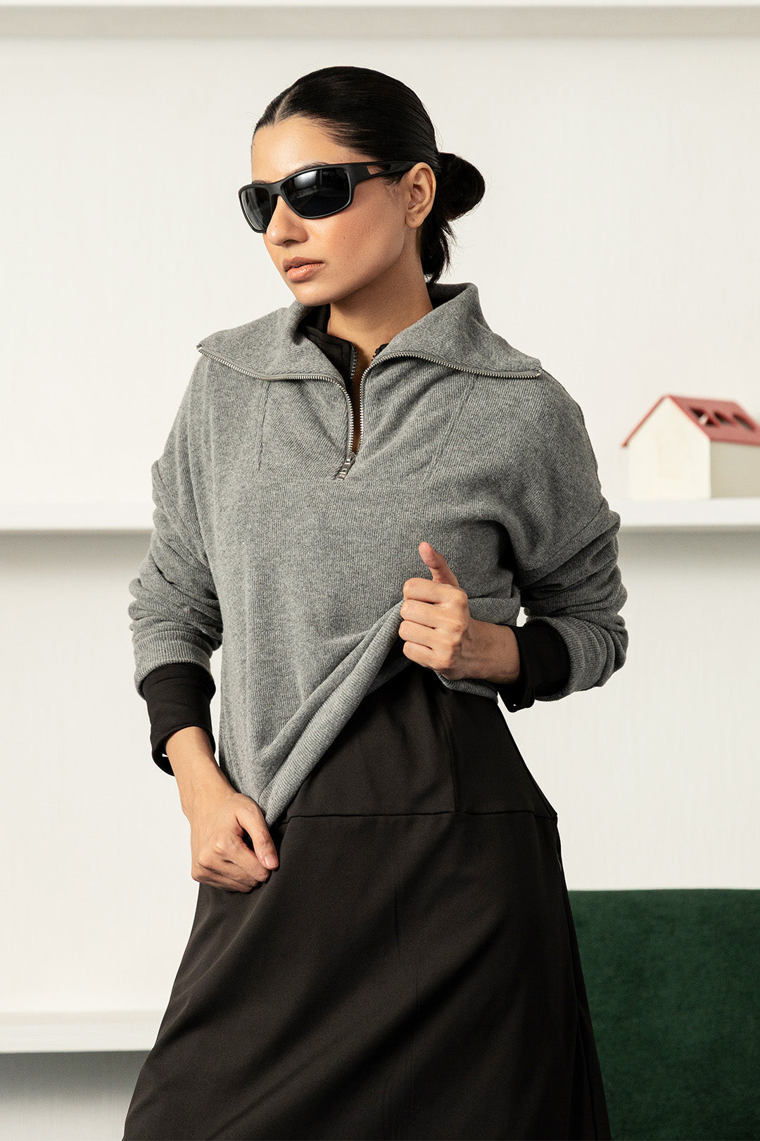 Brushed Rib Lounge Jumper