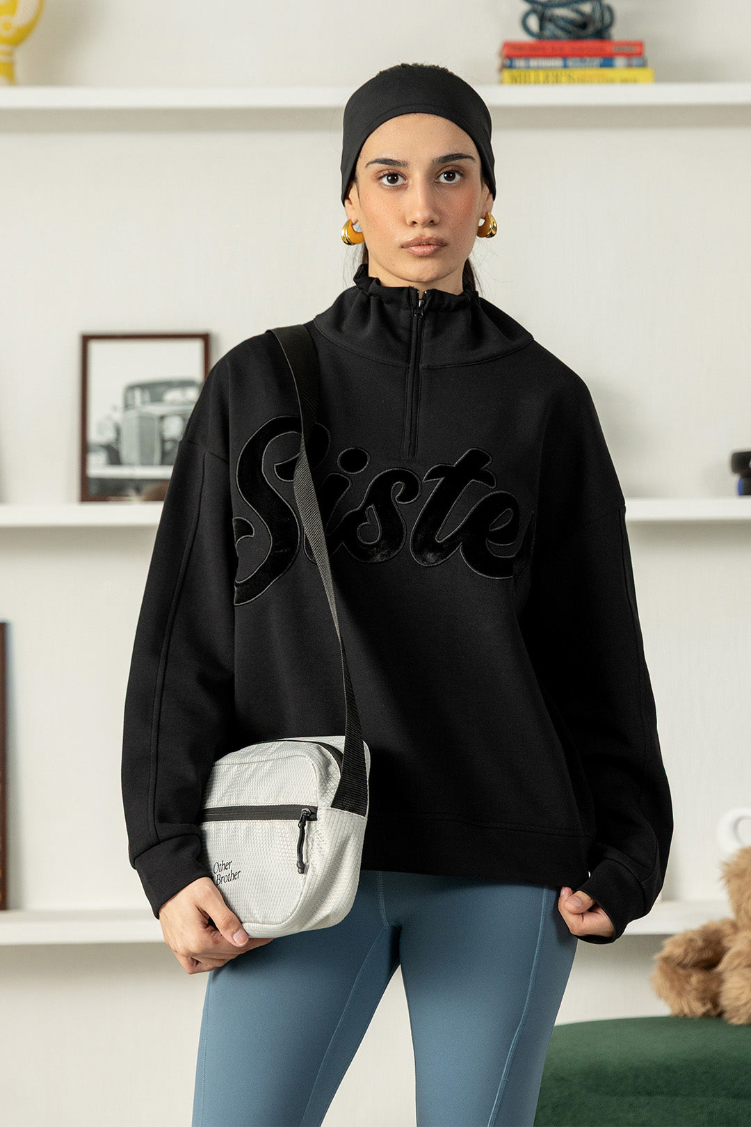 Oversized Sister Mockneck