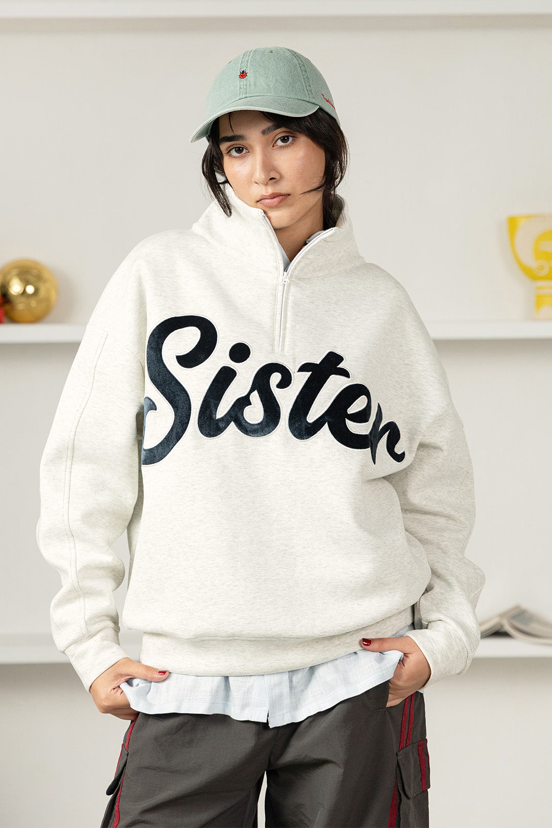 Oversized Sister Mockneck