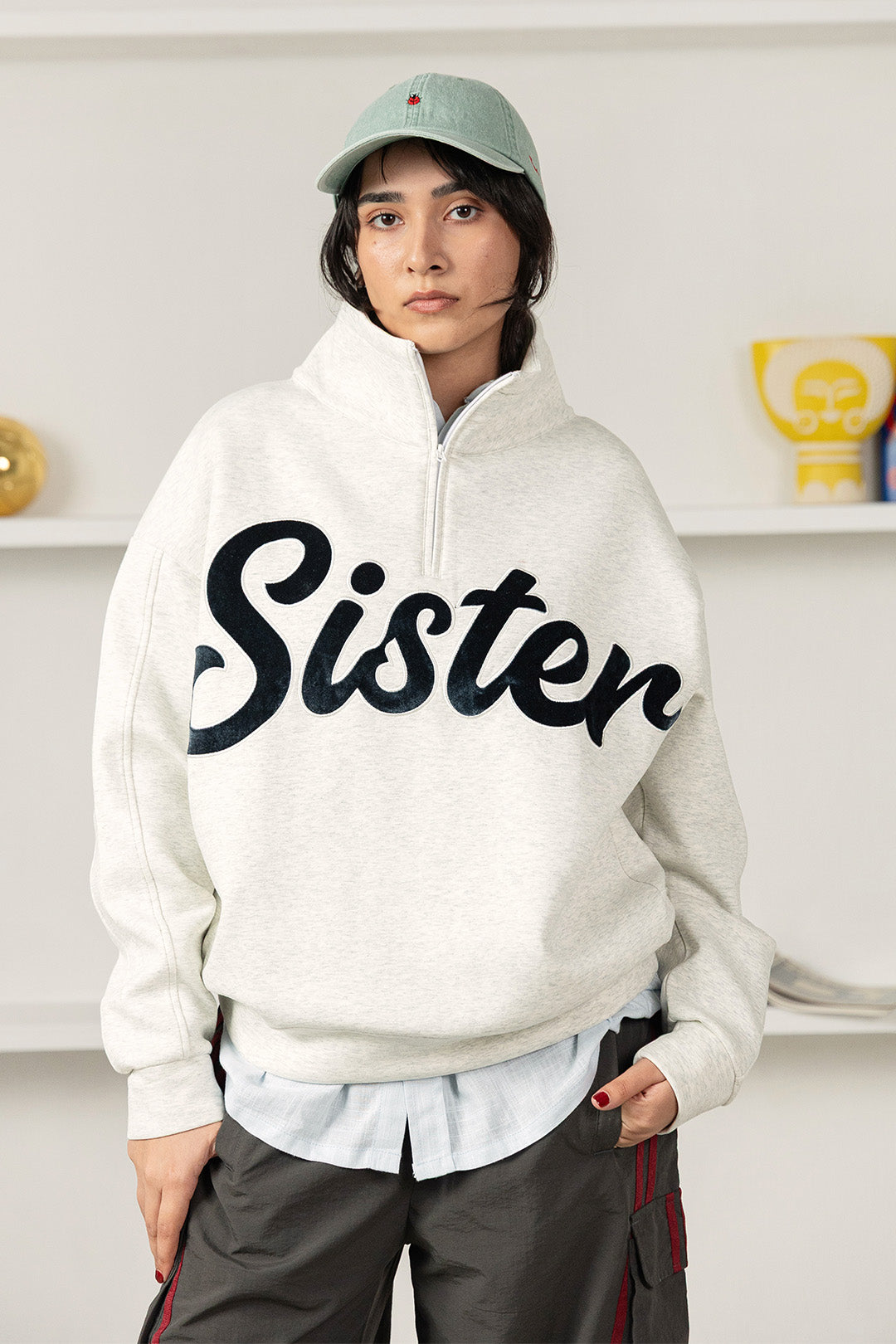 Oversized Sister Mockneck