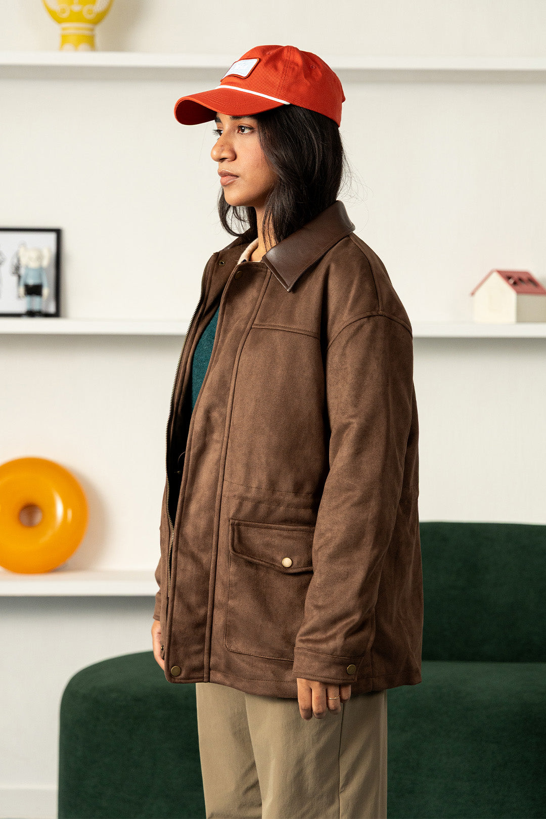 Image of Faux Suede Field Jacket