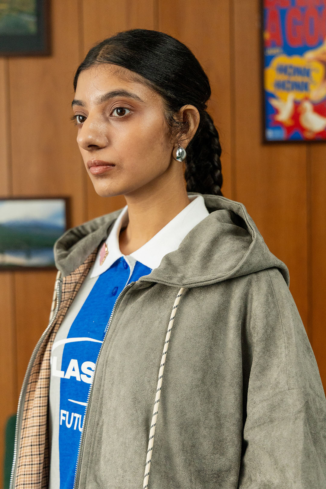 Image of Faux Suede Field Jacket