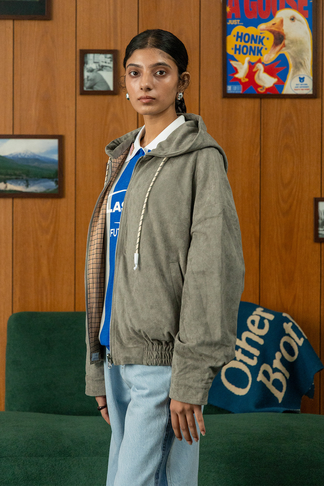 Faux Suede Field Jacket