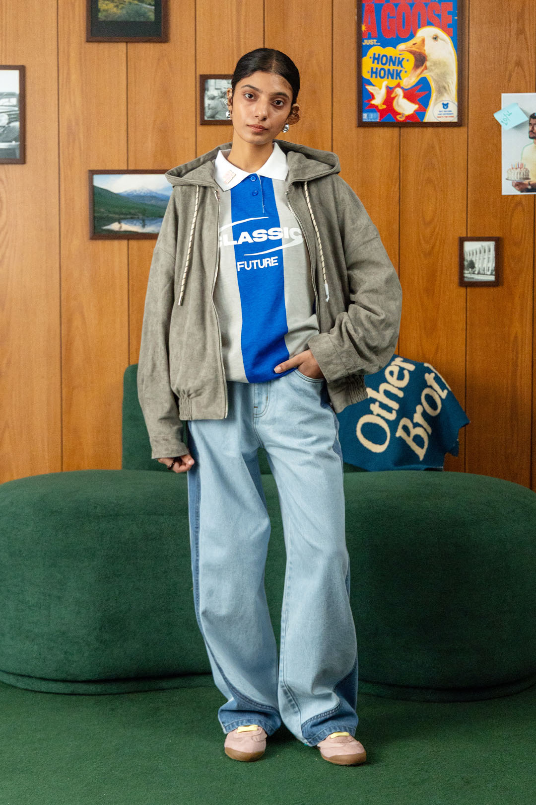 Faux Suede Field Jacket