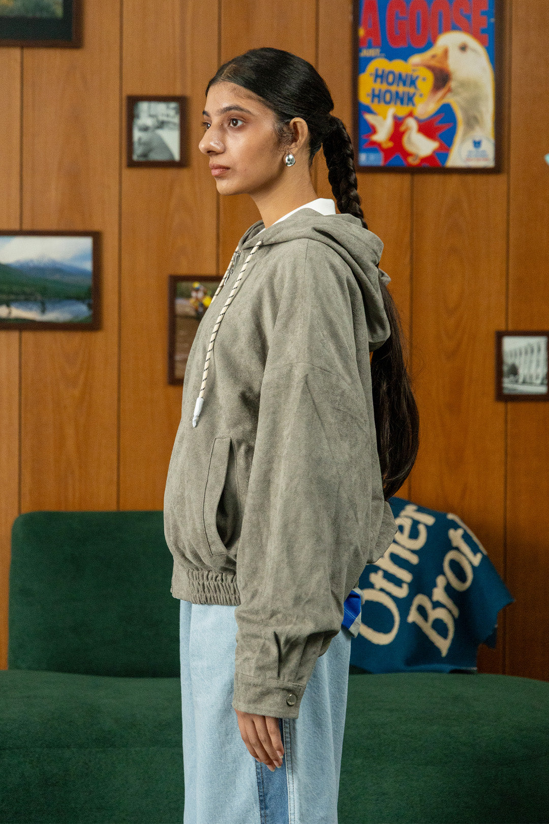 Faux Suede Field Jacket
