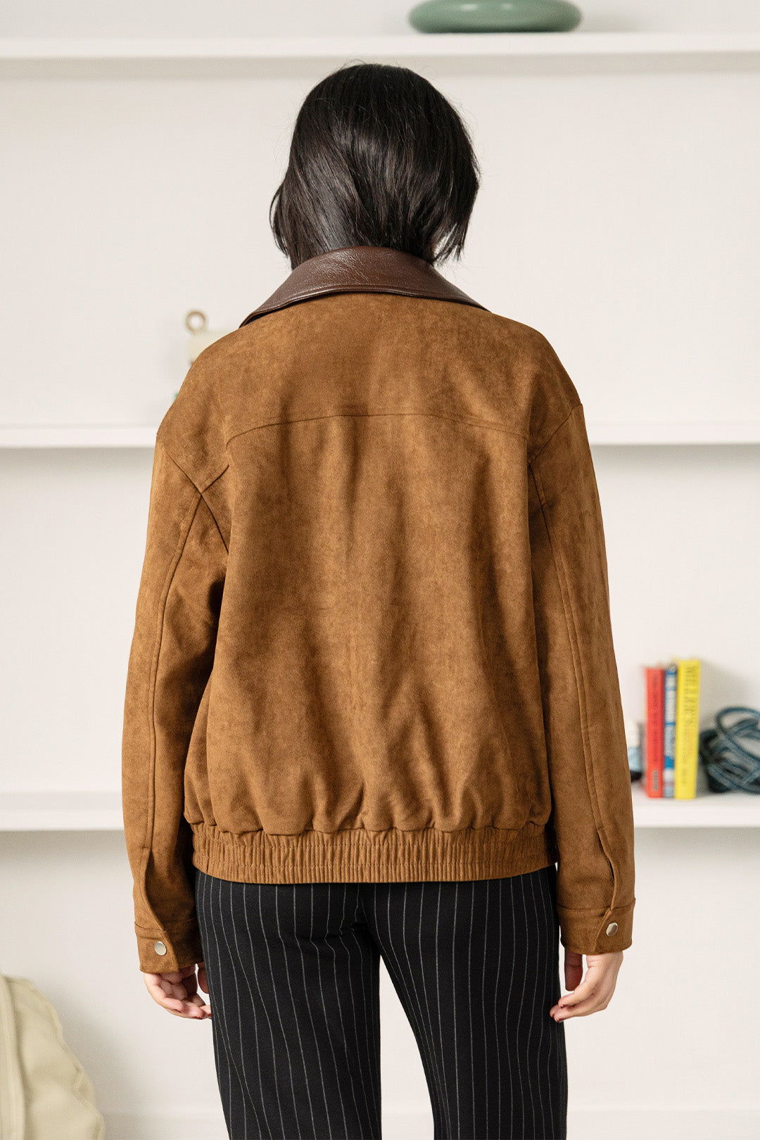 Image of Faux Suede Femme Jacket