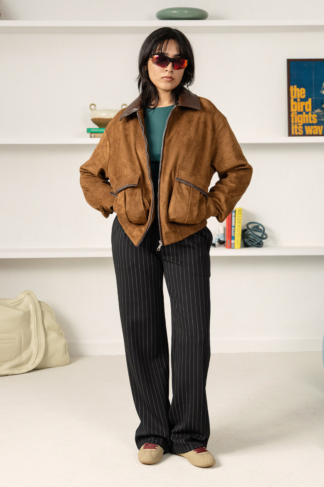 Faux Suede Femme Jacket