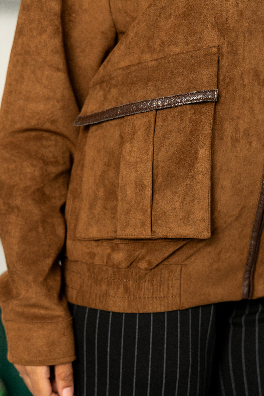 Faux Suede Femme Jacket