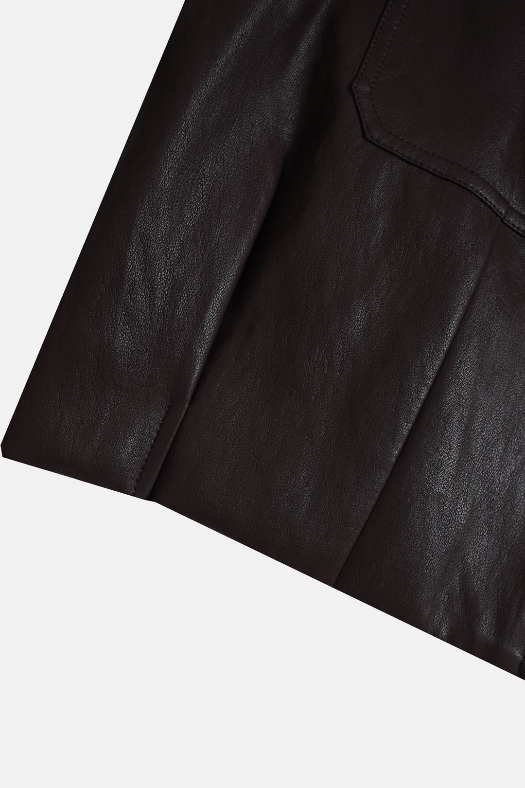 Almost-Officey Faux Leather Jacket