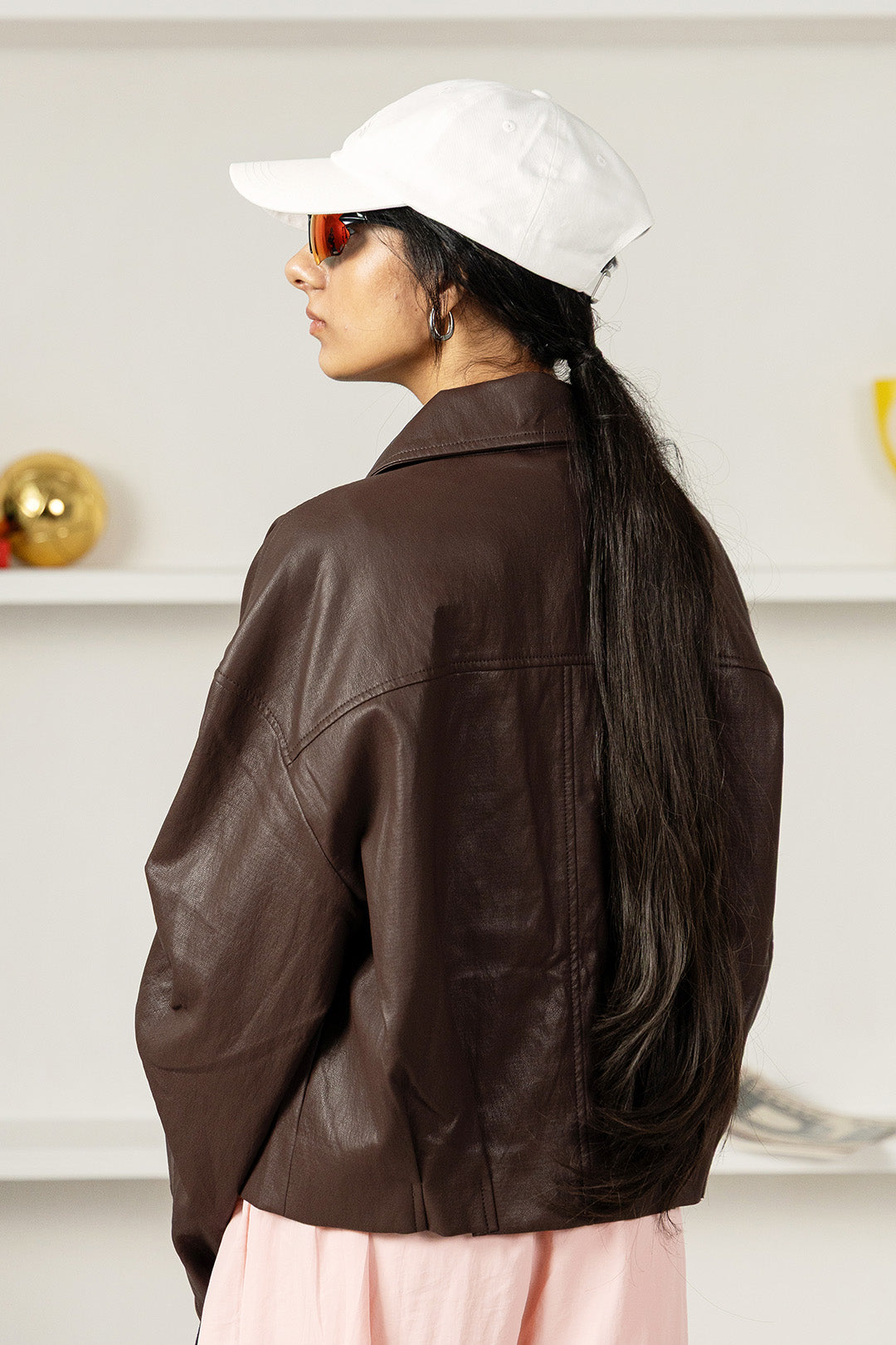 Image of Almost-Officey Faux Leather Jacket
