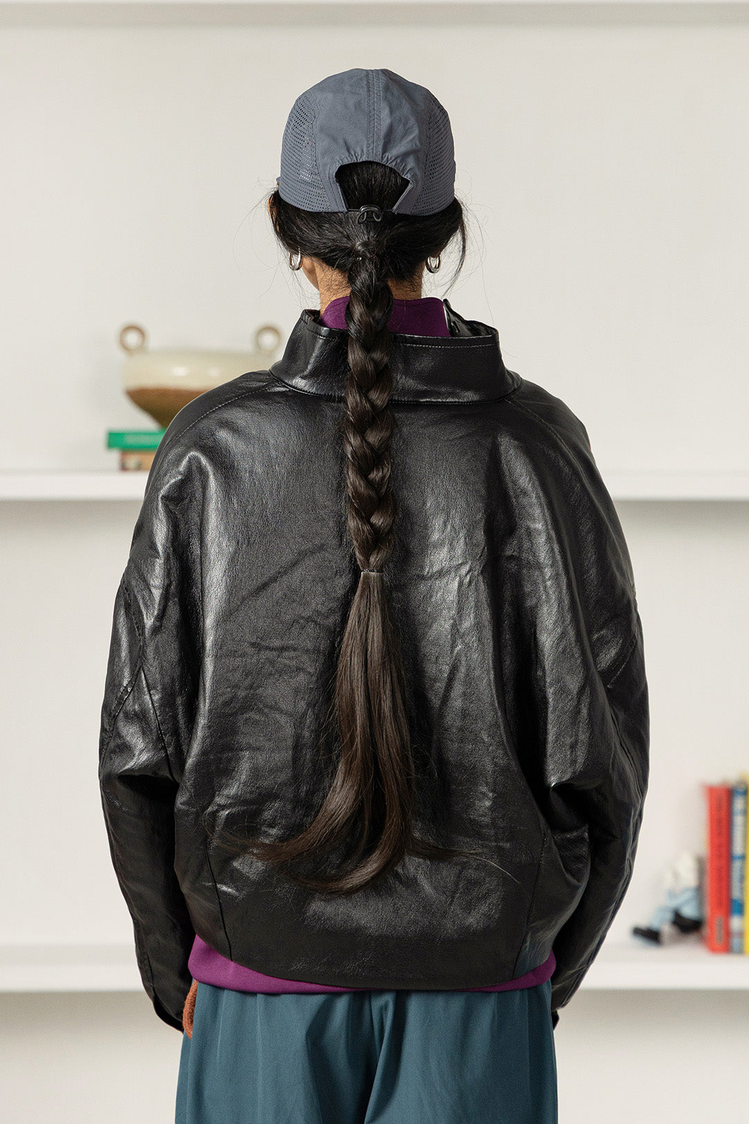 Soft Wrinkled Faux Leather Jacket