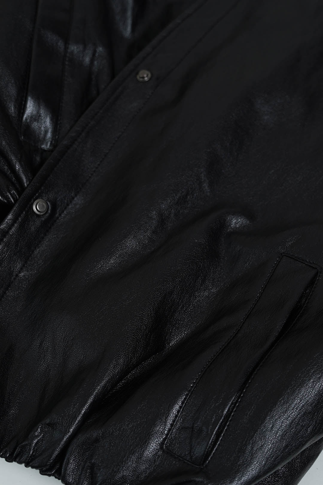 Image of Soft Wrinkled Faux Leather Jacket