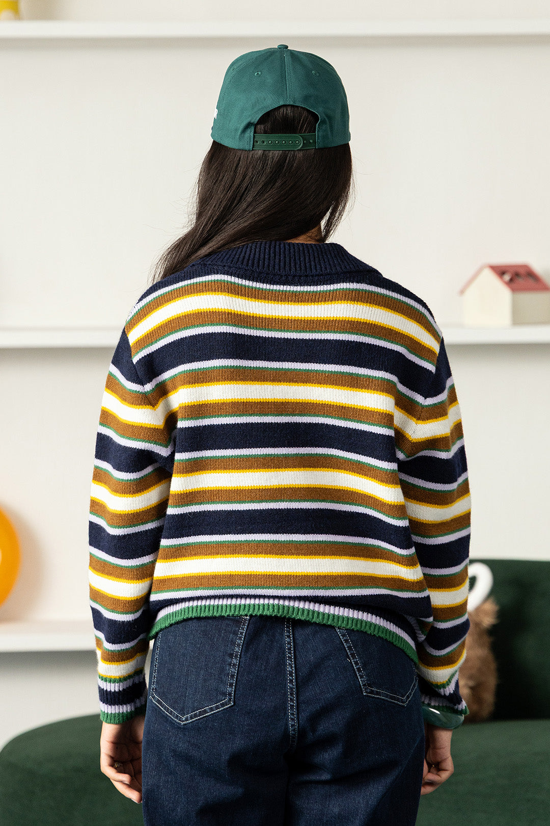 Image of Sporty Girl Striped Jumper