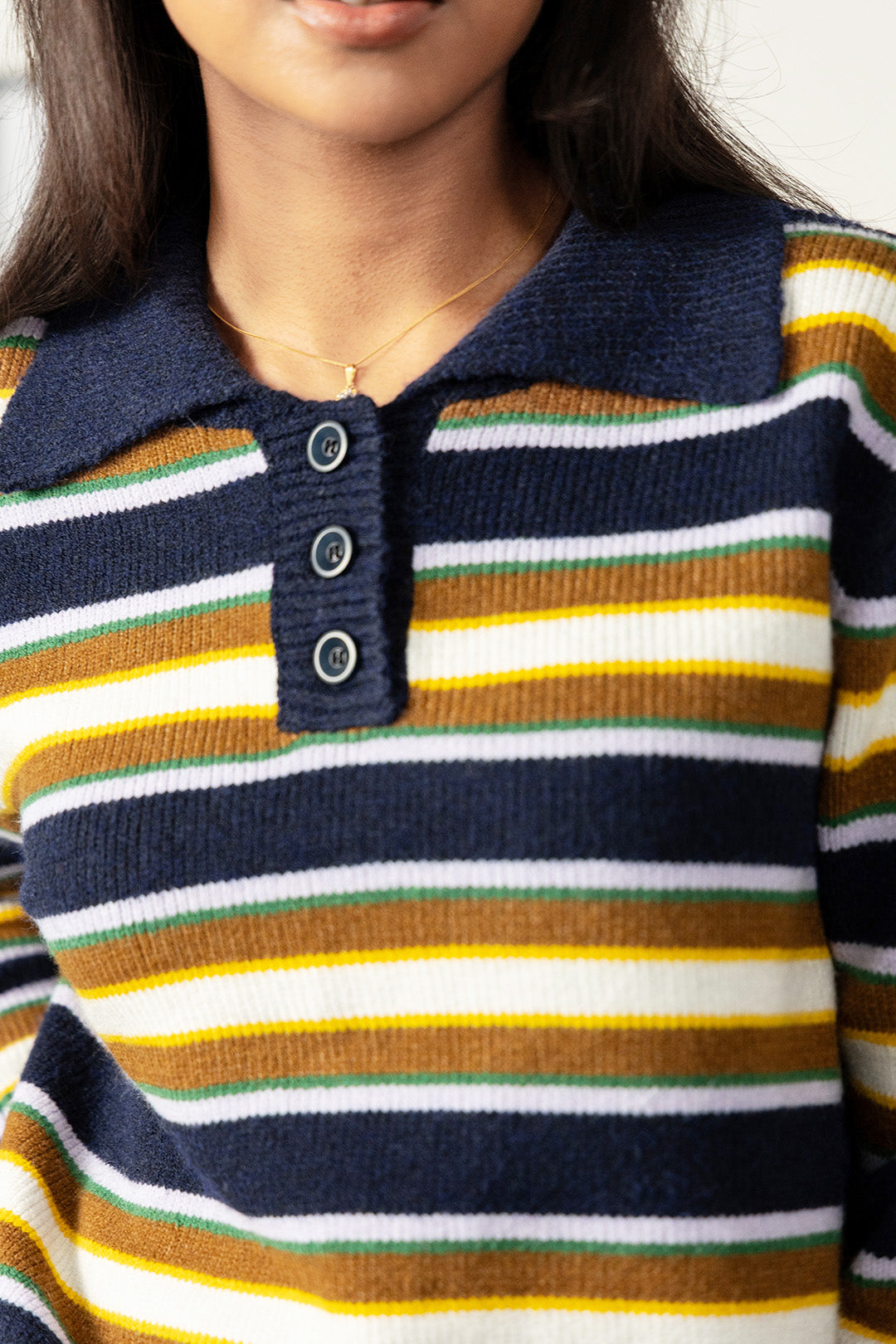 Image of Sporty Girl Striped Jumper