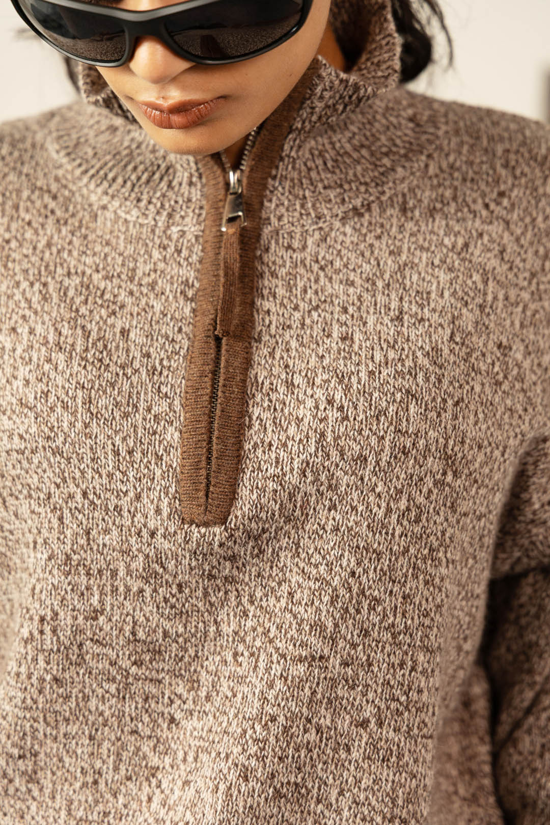 Mock Jumper With Wool