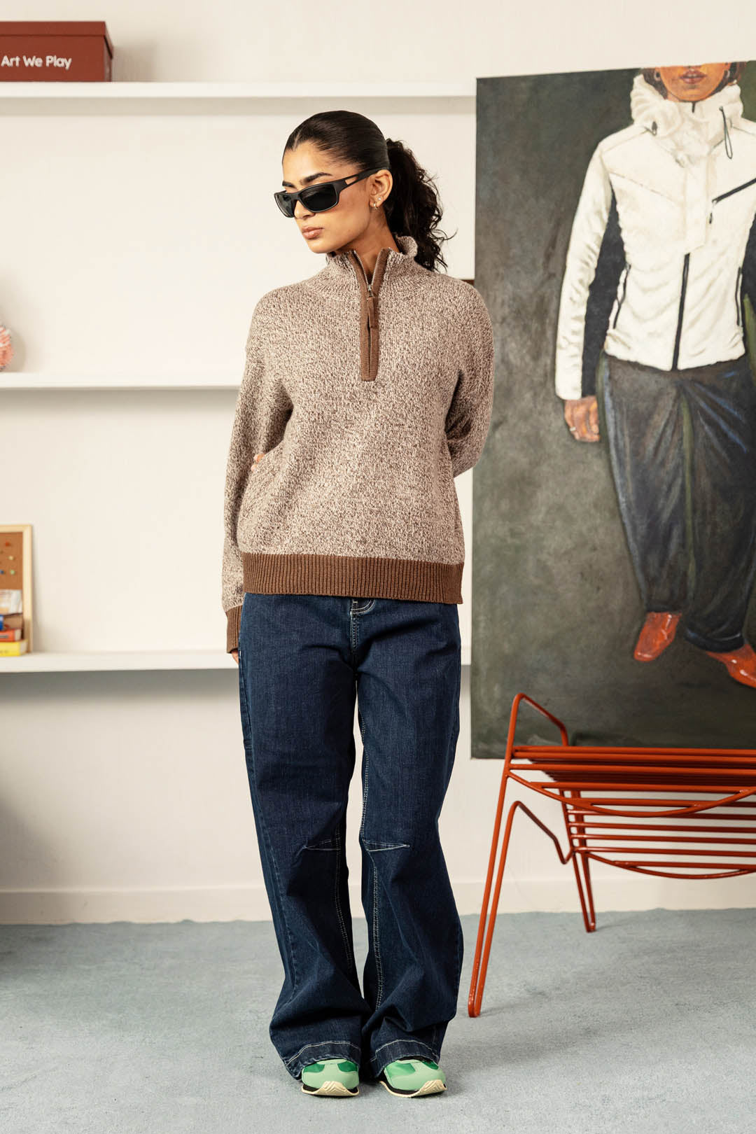 Mock Jumper With Wool