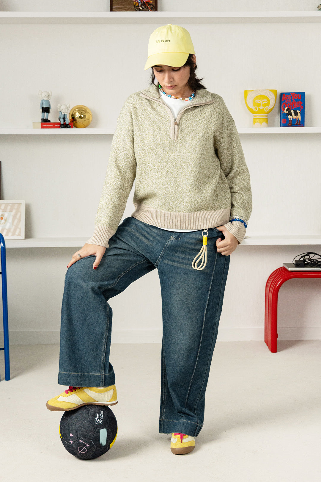Mock Jumper With Wool