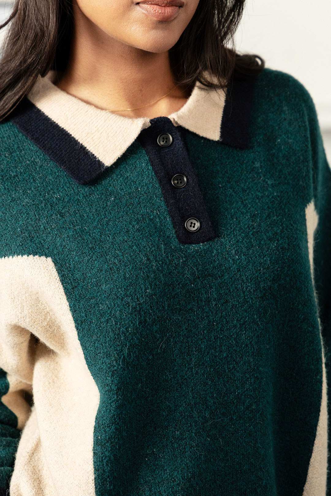 All Of Us Panelled Jumper