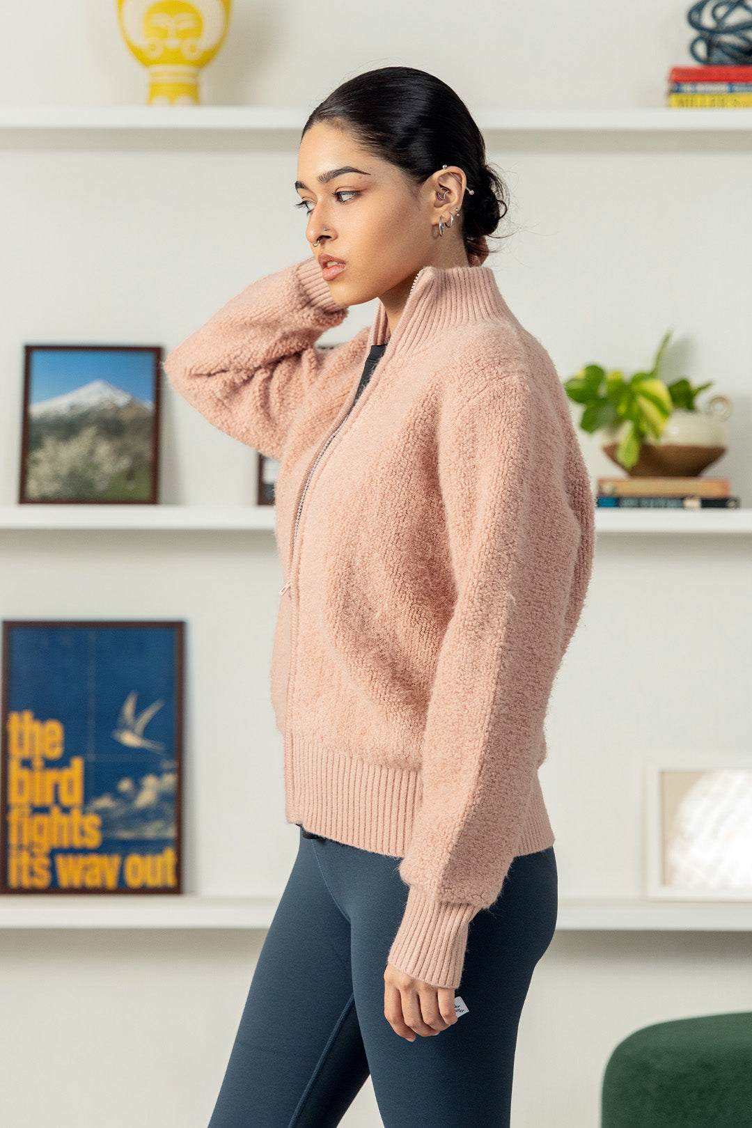 Image of Plushy Zipper Sweater