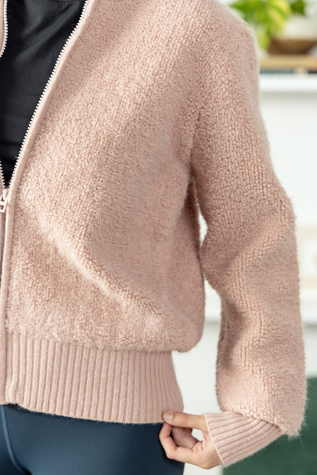 Plushy Zipper Sweater