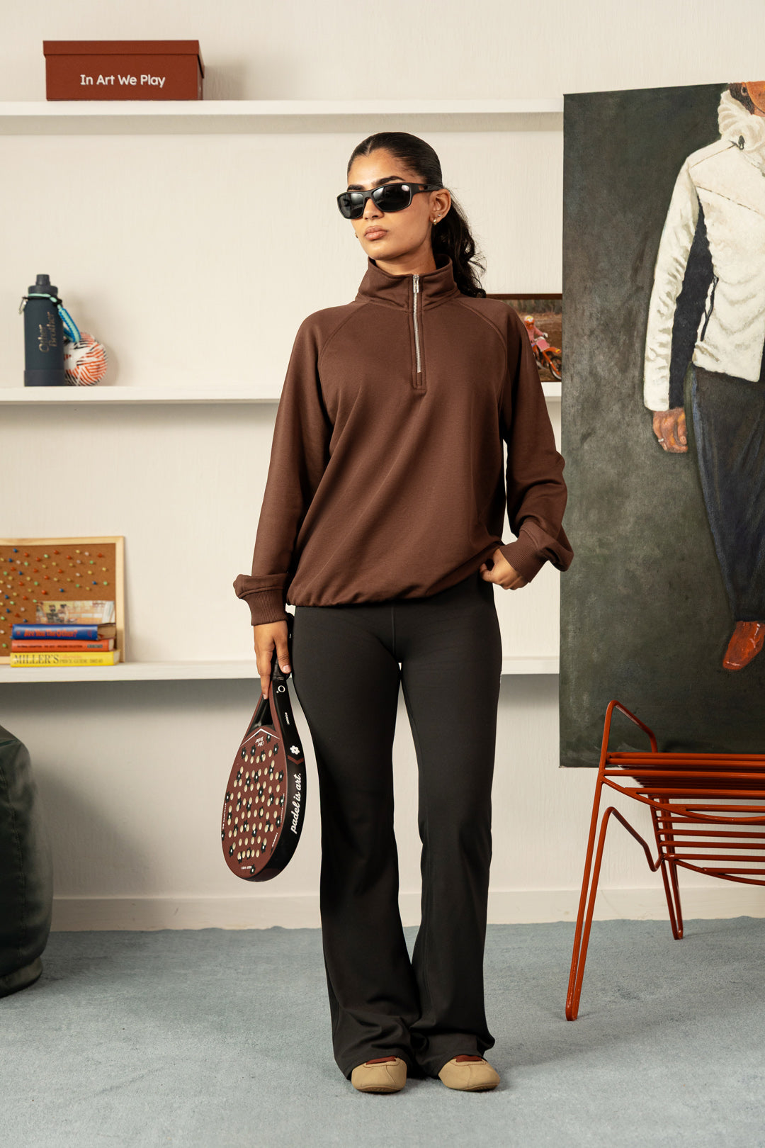 Hometime Raglan Mockneck