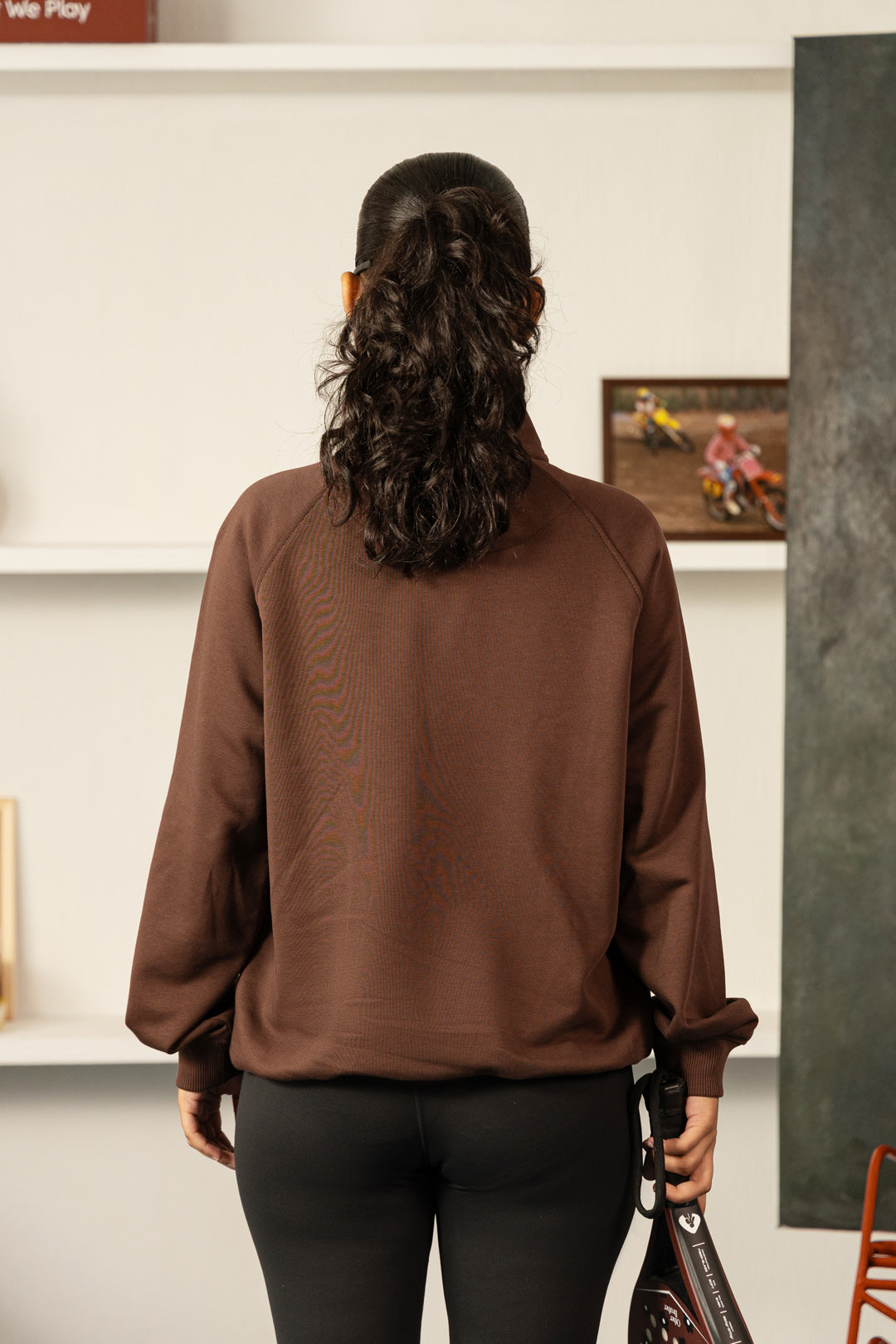 Image of Hometime Raglan Mockneck