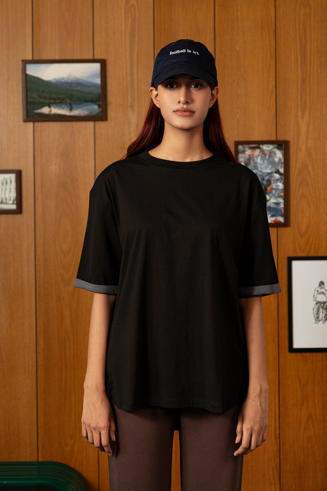 Image of Loose Girl Contrast Tee