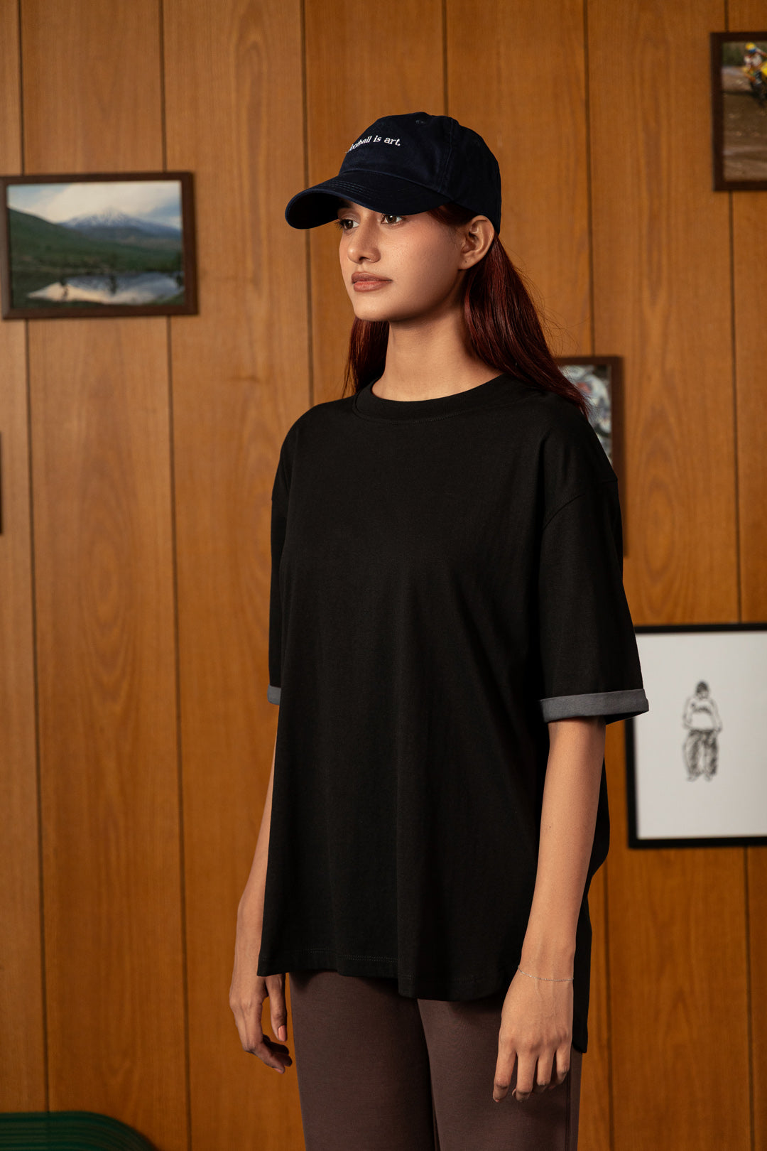 Loose Girl Contrast Tee