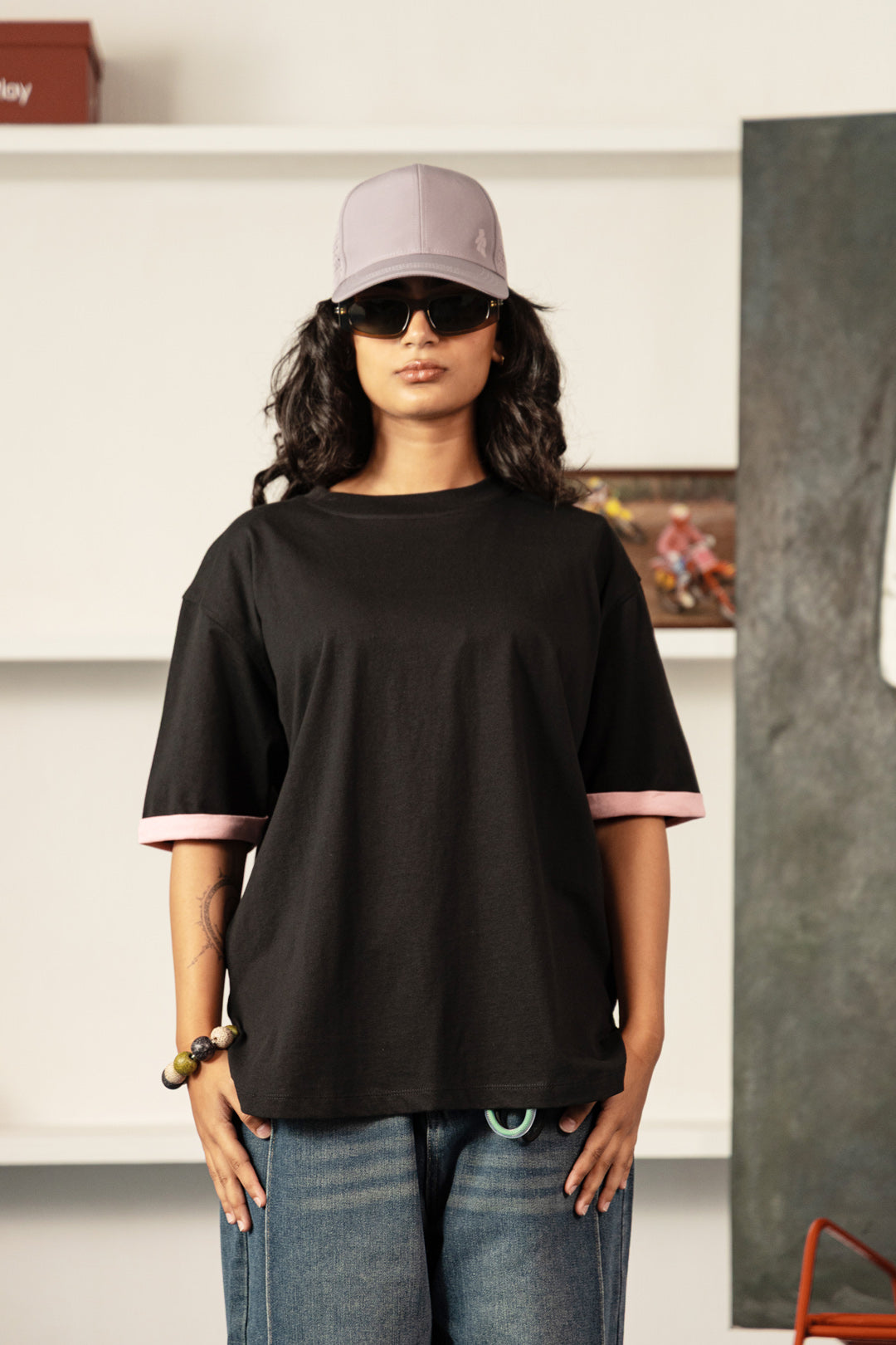 Image of Loose Girl Contrast Tee