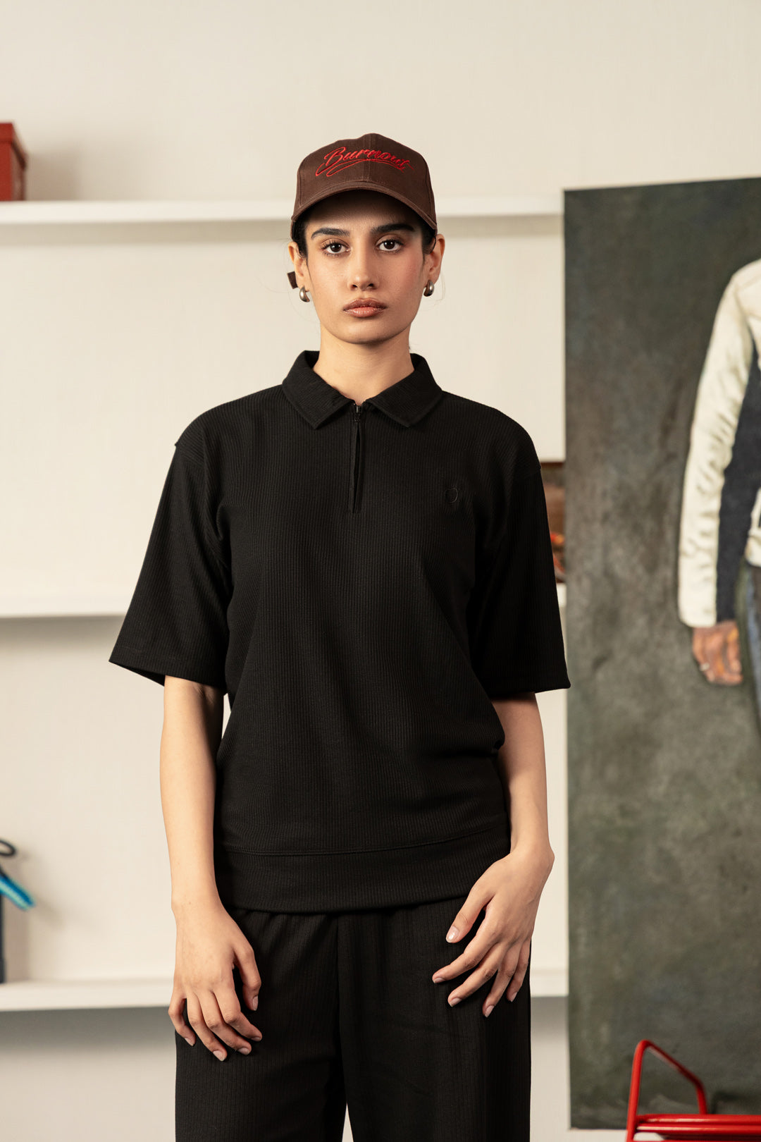 Image of Coffee Later Zipper Polo