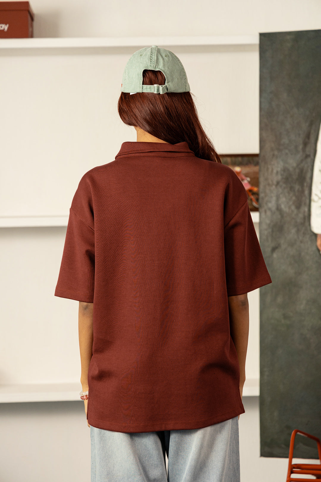 Coffee First Zipper Polo