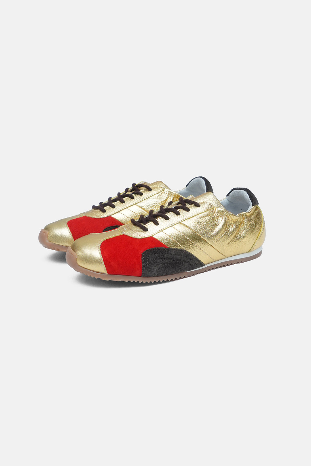 Foil Rally Leather Trainers
