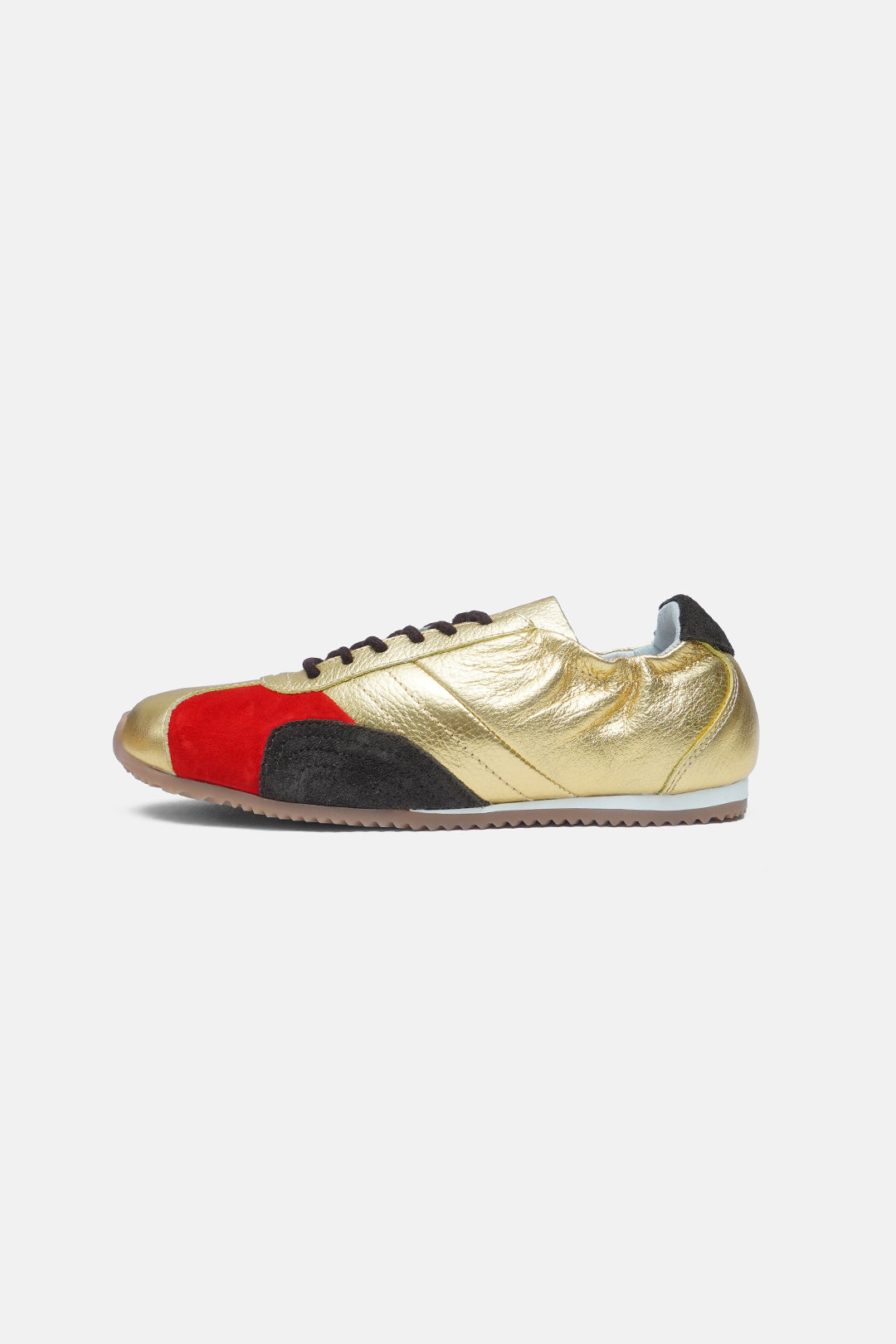 Foil Rally Leather Trainers