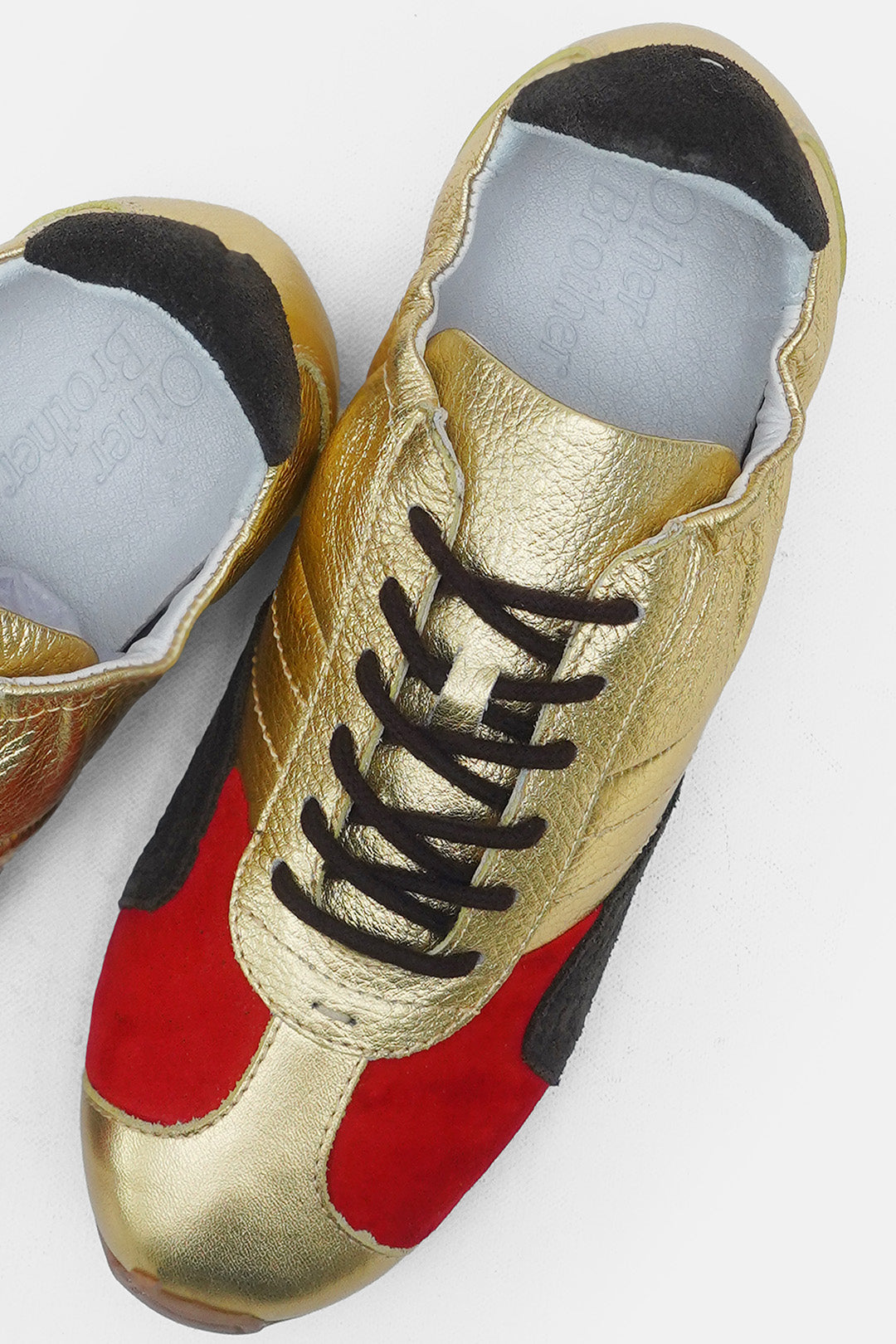 Foil Rally Leather Trainers