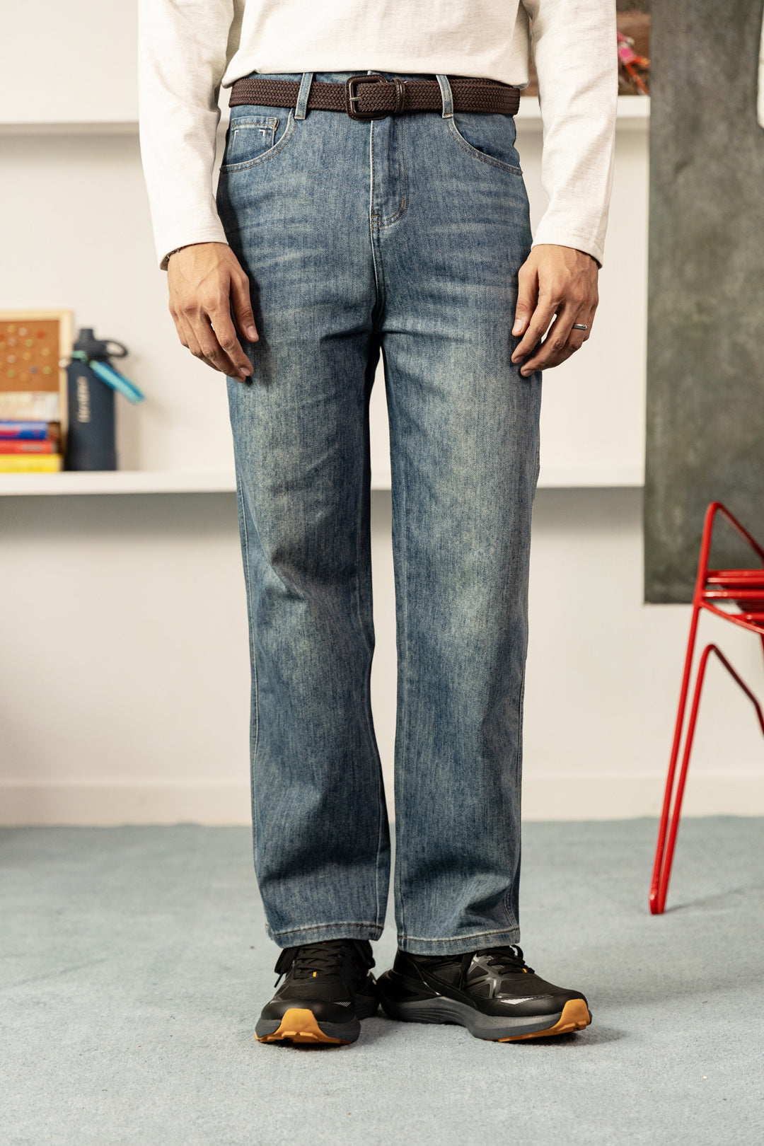 Image of Silver Fog Straight Jeans
